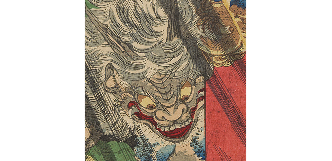 (限定50エディション)Cool Treasures Digital NFT #5「羅城門渡辺綱鬼腕切之図」月岡芳年 明治21年