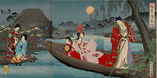 Kasanes Graphica “Asatsuma fune In autumn” Chikanobu Yoshu 1890