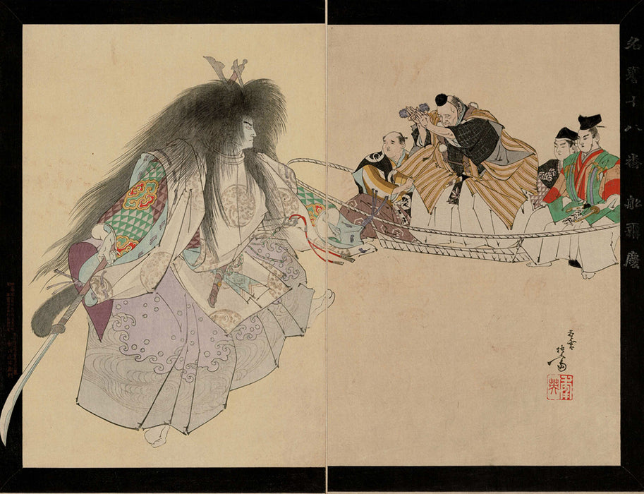 Kasanes Graphica “The best 18 arts, Funa-Benkei” Toshihide Migita, 1893