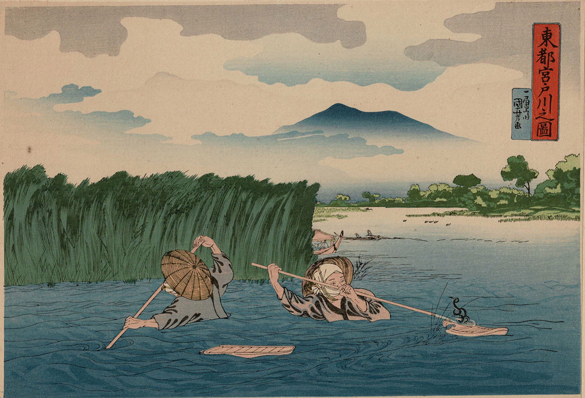 Kasanes Graphica “East capital, Miyato river” Kuniyoshi Utagawa Tenpo era